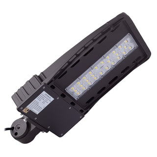 100W LED SHOEBOX AREA LIGHT — 5-Year Warranty - 4000K SLIP-FITTER 120-277V - Coast II Coast Lighting
