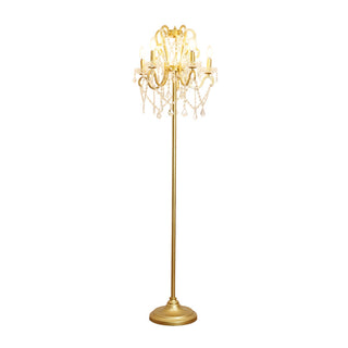20.9" Crystal Floor Lamp - D53 x H160cm / D20.9 x H63" Retro white US plug - Coast II Coast Lighting