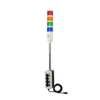 ASTL - Assembled LED Andon Tower Light 110V AC 1-5 Stack Light - Coast II Coast Lighting