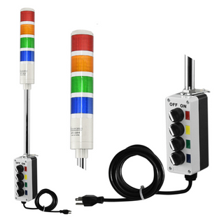 ASTL - Assembled LED Andon Tower Light 110V AC 1-5 Stack Light - Coast II Coast Lighting
