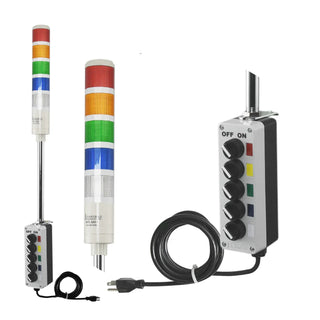 ASTL - Assembled LED Andon Tower Light 110V AC 1-5 Stack Light - Coast II Coast Lighting