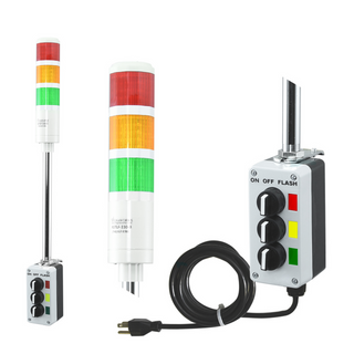 ASTL - Assembled LED Andon Tower Light 110V AC 1-5 Stack Light - Coast II Coast Lighting