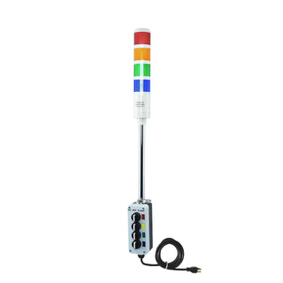 ASTL - Assembled LED Andon Tower Light 110V AC 1-5 Stack Light - Coast II Coast Lighting