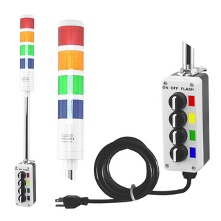 ASTL - Assembled LED Andon Tower Light 110V AC 1-5 Stack Light - Coast II Coast Lighting