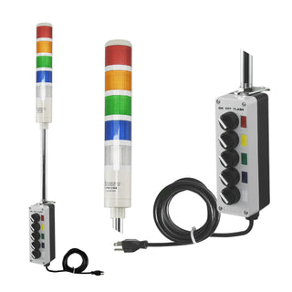 ASTL - Assembled LED Andon Tower Light 110V AC 1-5 Stack Light - Coast II Coast Lighting