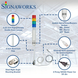 Ethernet Interface LED Tower Light - Coast II Coast Lighting